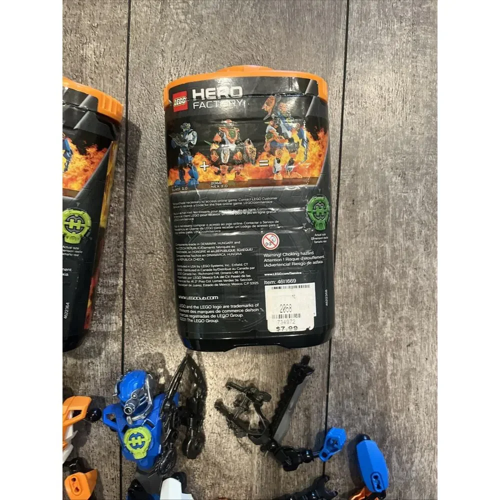lego hero factory Incomplete Lot Of Two.